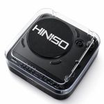 HINISO T501 Bluetooth Vinyl Record Player with Moving Magnet Cartridge & Diamond Stylus, Dual Bluetooth (in & Out), 3-Speed Turntable (33/45/78 RPM), Vinyl to MP3 Recorder, USB/SD, FM, RCA & AUX