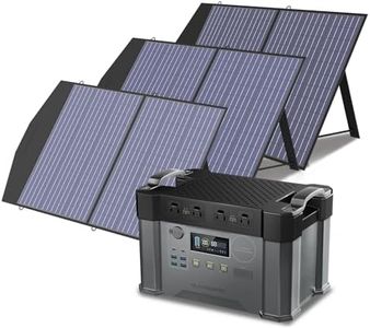 ALLPOWERS S2000 Pro Solar Generator with Panels Included 2400W MPPT Portable Power Station with 3 PCS Foldable Solar Panel 100W, Solar Backup Power for RV Home Outdoor Camping