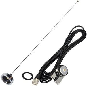 HYS TCJ-N2 2M NMO VHF Trunk Antenna with Mount NMO, PL-259 Connector and 13Ft of RG-58 Coax Cable