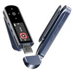 RUIZU 64GB USB MP3 Player with Bluetooth 5.3, Clip on Portable Music Player for Sports Running, USB MP3 Player Stick with FM Radio, Voice Recorder, Digital Audio Shuffle Repeat, Phone File Transfer