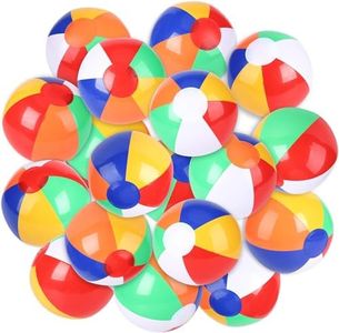 Lumiparty Inflatable Beach Balls(18PACK) 7.5" Rainbow Colored Beach Balls Beach Balls Pool Party Toys Colorful Beach Balls Party Favors Perfect for Summer Parties Beach Sand & Water Or Swimming Pool