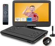 Feihe 16.5" Inch Portable TV/DVD Player Combo with 14" HD Swivel LED Screen and Digital Tuner,HDMI Input, Built-in Battery, Dual Stereo High Volume Speakers, DVD Player with Remote