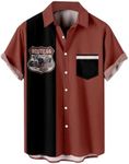 Ecosunny Men's Short Sleeve Button 