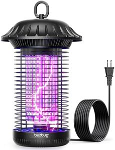 Buzbug LED Bug Zapper Indoor Outdoor, Up to 50,000 Hours Lifespan Lamps, 6.5 ft Power Cord, High-Voltage, Mosquito Zapper, Fly Trap Mosquito Trap, Fly Killer Fly Zapper -MO008C