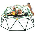 YuAnWe 10 FT Climbing Dome with Canopy, Geometric Dome Climber for Kids 3-12,1000 LBS Capacity, Rust and UV Resistant Steel, Be Applicable Backyard Jungle Gym Outdoor Garden