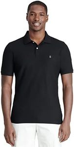 IZOD Men's Advantage Performance Solid Polo, Black, X-Large