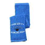 PWHAOO Bowling Athletes Towel Thank God It’s Bowling Night Towel Bowling Lover Towel Bowling Coach Gift (It's BOWLING NIGHT T)