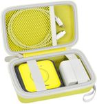Travel Case for UCOMX for Nano/for Iseyyox/for LISEN/for RTOPS 3 in 1 Wireless Charger, Foldable Magnetic Charging Station Storage Holder Bag for Fast Charge Pad Cable and Adapter, Yellow-Box Only