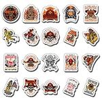 GOLEEX 20 Pack Pcs Waterproof Vinyl Junior Firefighter Badge Sticker Items for Fireman Men Boys Appreciation Stickers Bulk Labels On Mobile Phone Laptop Helmet Car Fire Truck