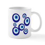 CafePress Mod Evil Eyes Mug 11 oz (325 ml) Ceramic Coffee Mug