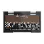 Rimmel London Brow This Way Eyebrow Powder Sculpting Kit, 2.4g