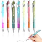 7 Pcs Funny Pens Swear Word Daily Pen Set Metal Ballpoint Pen 1 mm Black Ink Pens Cuss Word Pens Weekday Vibes Comfortable Writing Pens Days of The Week Pens for Adults Each Day of the Week(Neon)