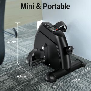 himaly Mini Exercise Bike – Portable Pedal Exerciser with LCD Display, Adjustable Resistance for Home Leg & Arm Fitness