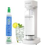 Modern Design Sparkling Water Maker – Soda Water Maker with 1l BPA-Free Reusable Bottle–Carbonated Water Maker for Home – Soda Streaming Machine for Seltzer – 1 CO2 CARBONATOR INCLUDED.(SS697W With C02)