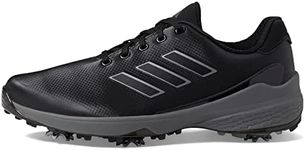adidas Men's ZG23 Golf Shoe, Core Black/Dark Silver Metallic/Silver Metallic, 11.5 Wide