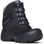 Columbia Unisex Kids Rope Tow Iii Waterproof Snow Boot' Snow Boot, Black Dark Compass, 12.5 US