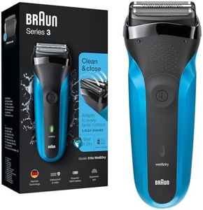 Braun Series 3 310s Electric Shaver for Men, Wet & Dry Shave, Rechargeable, Sensitive Skin Comfort, Waterproof, Braun Electric Shaver, Advanced German Engineering, Cordless