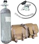 Pautaca CE 6.8L/414Ci 4500psi air Tank,Paintball/hpa Tank,pcp/Paintball air Tank Carbon Fiber Scuba Tank with M18*1.5 Thread Dual Gauge Valve,Produced in August 2025