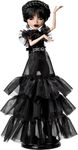 Monster High Wednesday Doll, Rave’N Wednesday Collectible in Black Gothic Gown Inspired by Dance Scene, Premium Accessories and Doll Stand