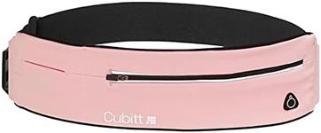 CUBITT Running Belt, Lightweigth water resistance waist pack. No bounce - Adjustable. For Men & Women. Super comfort & secure. Fit any cellphone