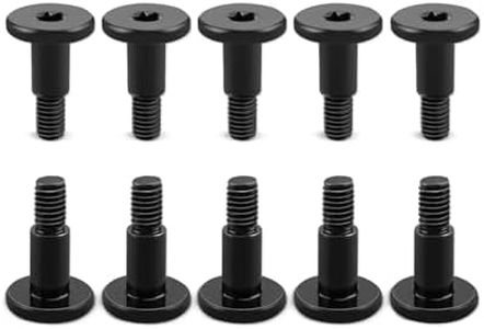 10 Pcs Tailgate Cover Cap Screws Bolts Fit for Ford F250 F350 F450 F550 Super Duty 2005-2015, Fit for Ford F-150 2008-2014, Replacement W712992S901, Tailgate Cover Bolts, Black, Steel