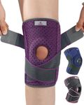 ABYON Knee Brace for Women/Men Meniscus Tear, ACL, Arthritis.Knee Support with Dual Side Stabilizers & Crossed Compression Straps Maximum Support for Knee Pain Relief and Fast Recovery - Please Check Sizing Video Before Buying
