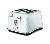 De'Longhi Brillante CTJ4003W 4-Slice Toaster - White