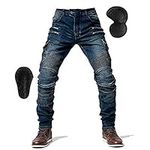 oFzimTo Motorcycle Jeans for Men, D