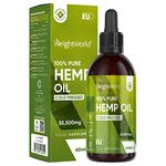 Hemp Seed Oil - 60ml - Rich Source of Omega 3 6 9 - High-Strength Cold-Pressed Hemp Oil Drops - Natural & Vegan Hemp Oil for Humans - Multipurpose Organic Hemp Oil Supplement for Overall Health
