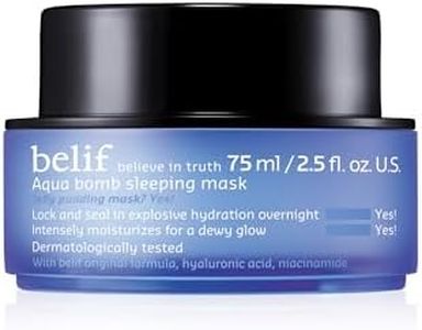 belif Aqua Bomb Sleeping Mask, Overnight Moisturizer & Face Mask, Lightweight, Hydrating & Plumping, Good for Dryness, For Normal, Oily, Dry, Combination Skin Types