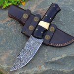 Grace Knives Hunting Damascus Steel Handmade Knife 9 Inches With Leather Sheath G-127WW