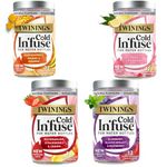 Twinings Cold Infuse Bundle with Flavoured Tea Bags 4x12 Sachets, Cold Brew Natural Mix Selection for Refreshing Hydration