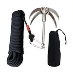 J-ouuo 400kg Stainless Steel Survival Grapple with 20m Auxiliary Rope