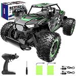 BEZGAR TB142 Remote Control Car - 1:14 Scale RC Cars, 20 Km/h 2WD All-Terrains Electric Off-Road Vehicle Truck Crawler Toy with Two Rechargeable Batteries for Boys Kids and Adults