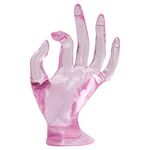 tiggell Female Mannequin Hand Jewelry Display Holder Necklace Bracelet Ring Watch Stand Support for Organization (Pink)