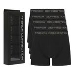 French Connection Boxers for Men – Pack of 5 – Black Boxer Shorts Men, Mens Briefs, Everyday Wear Men’s Boxer Shorts that Combine Style with Comfort (Large)