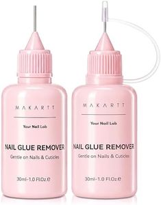 Makartt Jojoba Oil Press On Nail Glue Remover, 30ML*2 Acetone-Free Hema-free Debonder Large Capacity for Frequent Press-on Users,Gentle & Fast Remove for Press On Nail Glues/Solid Glue/Semi-Solid-Glue