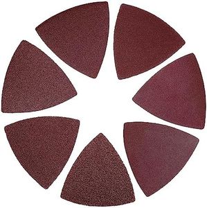 170 PCS Triangle Sanding Pads, Hook and Loop Triangle Sandpaper for 3-1/8 Inch Oscillating Multi Tool Sanding Sheets Assorted Grits 40/60/80/120/150/180/240,for Sanding and Grinding