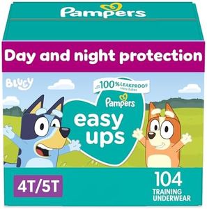 Pampers Easy Ups Pull On Disposable Potty Training Underwear for Boys, Size 6 (4T-5T), 104Count, One Month Supply