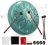 Steel Tongue Drum 6 Inch 11 Notes, 