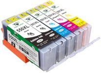 Supricolor Compatible Canon PGI-550xl CLI-551xl Edible Ink Cartridges, Replacement for PGI-550 CLI-551 Use with Canon Pixma iP7250 MG5650 MX925 iX6850 MG5550 MG5450 MG6650 MX920 MG5400 5-Pack