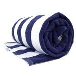 Towel Wala 450GSM Striped Soft Turkish Cotton Large Bath Towel for Men and Women, Hotel Pool Towel, Perfect for Beach SPA and Swimming (Pack of 5)