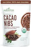 Alovitox Cacao Nibs With Natural Sweetener Yacon Syrup |healthy Snacks |Raw Organic Sugar Free Keto Paleo Gluten Free & Vegan| Protein Bites| Antioxidant With Criollo Cocoa Chocolate Extracts| 8 Oz