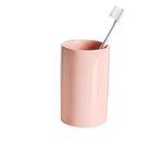 AHUDKKY Toothbrush Holder for Bathroom, Ceramic Toothbrush Holder,Ceramic Bathroom Cup,Pink Toothbrush Holder-300ml(Pink)