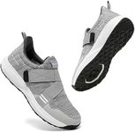 Kyedoo Men‘s Indoor Cycling Shoes Compatible with SPD Cleats, Comfortable Walkable Bike Shoes, Cleats Included M13 Grey