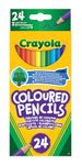 CRAYOLA Colouring Pencils - Assorted Colours (Pack of 24) | A Must-Have for All Kids Arts & Crafts Sets | Ideal for Kids Aged 3+