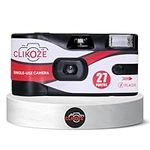 Clikoze Disposable Camera with 27 Exposures, ISO 400 35mm Film, Single-Use Camera with Flash