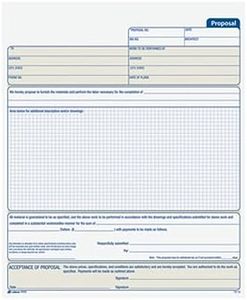 Adams Proposal Form Book, 2-Part, Carbonless, 10.19 x 8.38 Inches, 50 Sets, White and Canary (9450ABF)