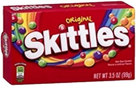 Skittles Bite-Size Candies 12 Count Theater Box- Perfect for movie night! (Original Skittles, 3.5)