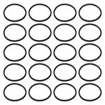 Create idea 20PCS Optical DVD Drive Belt Compatible with XBox 360/Slim Consoles Fix Stuck Drives Replacement Belt Ring Silicone Black